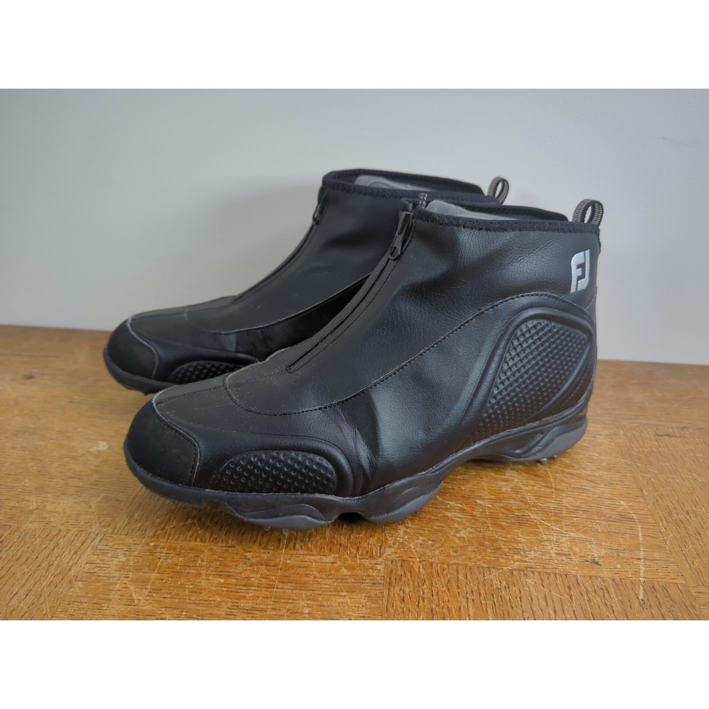 FootJoy Cascade Shoes Men Size 10.5 Black 50018 Waterproof Spring Golf Shoes